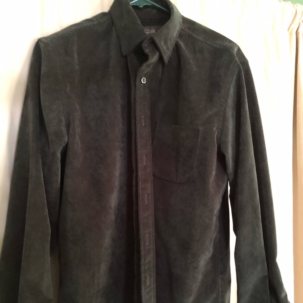 Tasso Elba men’s long sleeve corduroy shirt
